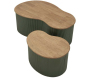 Table basse en bois d'hévéa Frankfurt (Set de 2) - 5