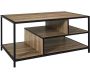Table basse en bois et métal Edison