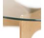 Table basse en bois et verre Madera - 5