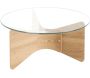 Table basse en bois et verre Madera