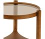 Table basse en bois et verre trempé Clover - HANAH HOME