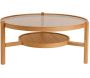 Table basse en bois et verre trempé Flora