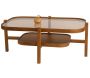 Table basse en bois et verre trempé Godiva - HANAH HOME