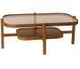 Table basse en bois et verre trempé Godiva