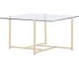 Table basse carré en verre 80 x 80 cm Hybrid - VEN-1240