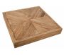 Table basse carrée en pin recyclé REWOOD - AUB-3993