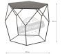 Table basse design en métal noir - AUBRY GASPARD