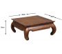 Table basse exotique en teck massif Opium - AUBRY GASPARD