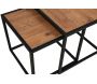 Table basse imitation bois et métal Atlantis (Lot de 2) - 7