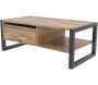 Table basse imitation bois et métal Atlantic - 119