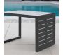 Table basse de jardin en aluminium 2 positions Lou - PRL-1523