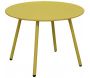 Table basse jardin ronde en acier Rio 50 cm