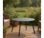 Table basse jardin ronde en acier Rio 70 cm - Alizé