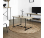 Table basse en mdf et métal Loka - 6