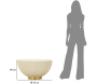 Table basse en métal et céramique Elge 71 x 38 cm - MAU-0845