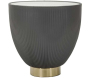 Table basse en métal et céramique Elge 46 x 45 cm
