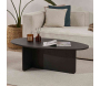 Table basse ovale en aggloméré Orba - HANAH HOME