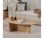 Table basse ovale en aggloméré Orba - HANAH HOME