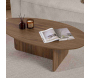 Table basse ovale en aggloméré Orba - 5