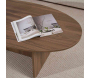 Table basse ovale en aggloméré Orba - 6