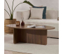 Table basse ovale en aggloméré Orba - 8