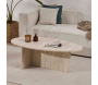 Table basse ovale en aggloméré Orba - HANAH HOME