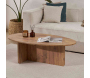 Table basse ovale en aggloméré Orba - HANAH HOME