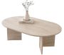 Table basse ovale en aggloméré Oscar - 95,90