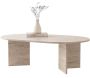 Table basse ovale en aggloméré Oscar