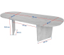 Table basse ovale en aggloméré Ovalis - ASI-2192
