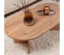 Table basse ovale en aggloméré Sable - 5