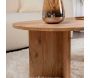 Table basse ovale en aggloméré Sable - 6
