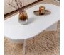 Table basse ovale en aggloméré Sable - 5