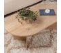 Table basse ovale en aggloméré Sable - 5