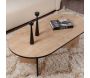 Table basse ovale en aggloméré Sable - 5
