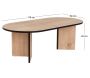 Table basse ovale en aggloméré Sable - 8