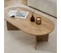 Table basse ovale en aggloméré Sable - 6