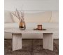 Table basse ovale en aggloméré Sable - 94,90