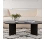 Table basse ovale en aggloméré Sable - 94,90