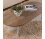 Table basse ovale en aggloméré Sable - 5