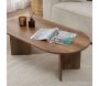 Table basse ovale en aggloméré Sable - 89,90
