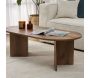 Table basse ovale en aggloméré Sable - 7