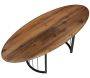 Table basse ovale en aggloméré Tito - 129
