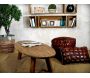 Table basse ovale en pin recyclé REWOOD - 379