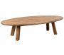 Table basse ovale en pin recyclé REWOOD