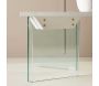 Table basse 120 x 80 cm pieds en verre Ester - 7