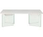 Table basse 120 x 80 cm pieds en verre Ester - VEN-0941
