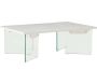 Table basse 120 x 80 cm pieds en verre Ester