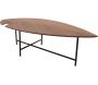 Table basse en placage noyer Leaf - 269