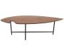 Table basse en placage noyer Leaf